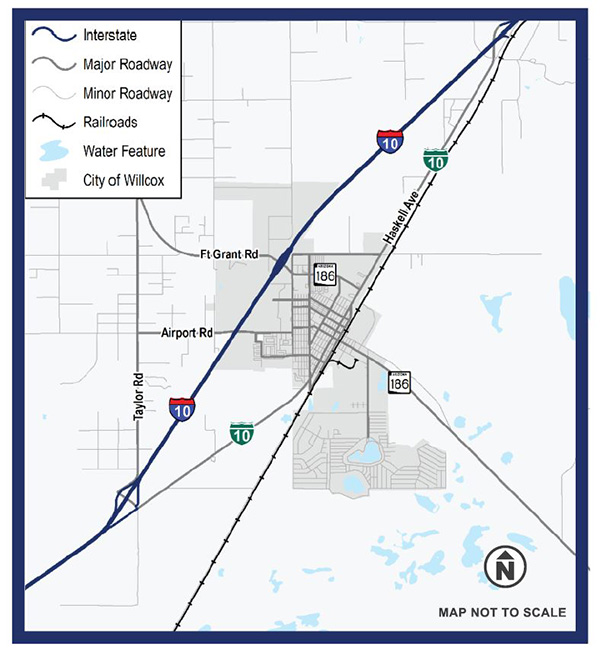 ArizonaDOT's tweet photo. ADOT and the City of Willcox are studying some potential freight-traffic alternatives. Check them out here: https://t.co/i0yYHsdZku

#WillcoxAz #aztraffic https://t.co/F1fnuCtKou