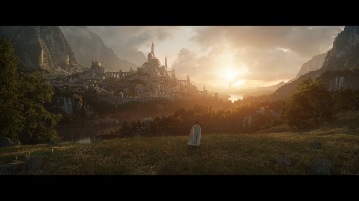 TolkienSociety's tweet photo. It's not often we see Valinor trending. These are the moments we live for. #LordOfTheRings #LOTRonPrime #LOTR #Tolkien https://t.co/qlvtAW69hR