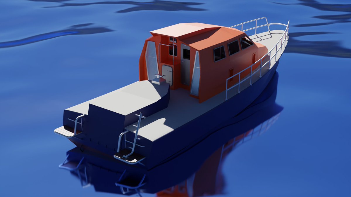 Losol_3D's tweet photo. Premiers rendu de mise en situation de la vedette de sauvetage en mer SNS 152 "Bonne mère de Marseille" toujours en cours de modélisation.
@StudiosDCPJ https://t.co/I64KV6a675