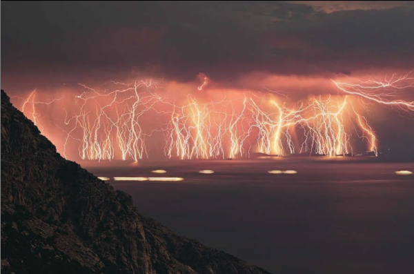 This weather phenomenon is known as Catatumbo Lightning. Lake Maracaibo has the highest concentration of lightning on Earth, thanks to a combination of heat, humidity, air currents, and the mountainous landscape. Via 📸 __spacehub__ #catatumbo #venezuela #brainsharper