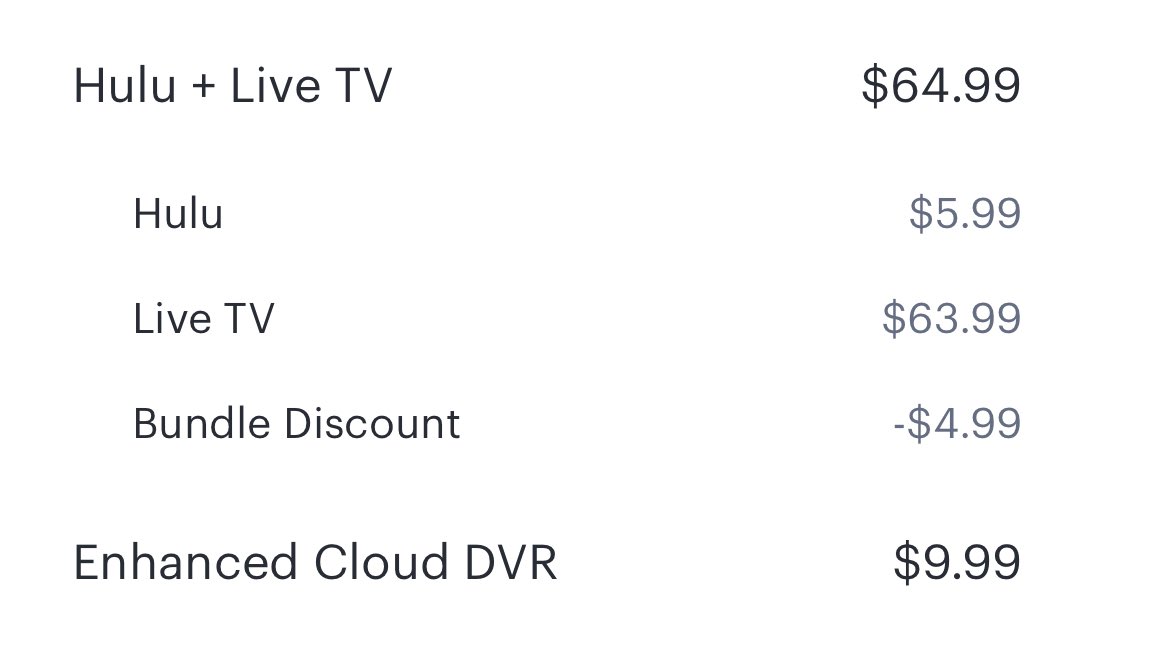 peterdamico's tweet photo. @hulu_support To be clear, we have that service. You assumed we didn't. Bad idea. I took a pic for you. In other words, something either changed or we are somehow not getting the service we pay for. Again, a DM would have been nice to work through this. https://t.co/V7DpcxJnYh