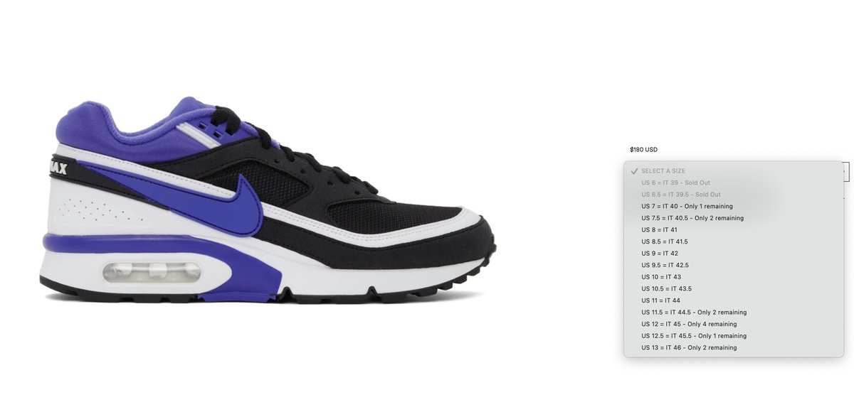 SOLELINKS's tweet photo. Ad: Dropped via SSENSE
Nike Air Max BW OG 'Black/Purple'
=> https://t.co/zvgfSOgsKB https://t.co/yoI5VC7Bdl