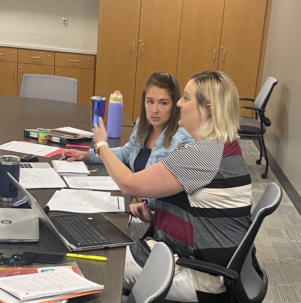 SE Reading Coaches team in deep conversation about supportive coaching and continuing to elevate practices to help all students! Cannot wait for 2021-2022 School Year! #WeAreGIPS #GIPSforAll