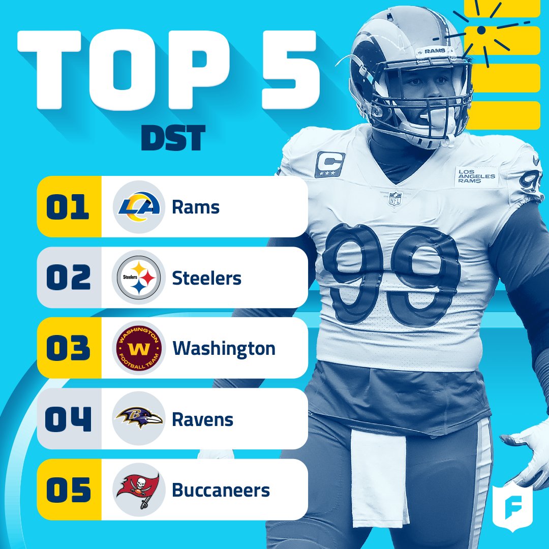 NFL Fantasy Football on Twitter "The top 5 DSTs for 2021! (via