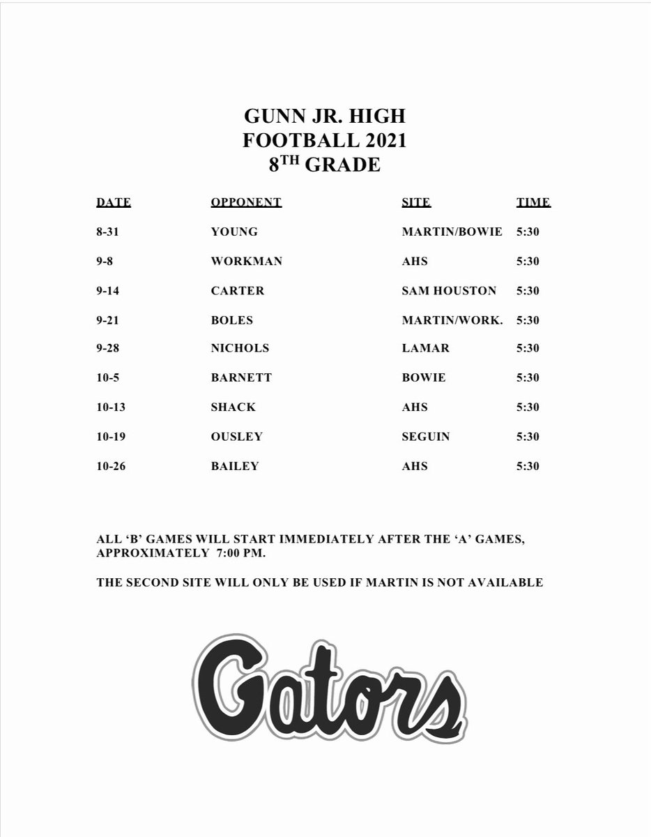 Gunn Gators tweet media