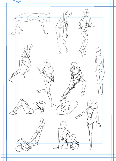 おはようございます☀️
今日もコツコツお絵かき頑張るぞぃー٩( 'ω' )و 
#朝練60秒クロッキー 