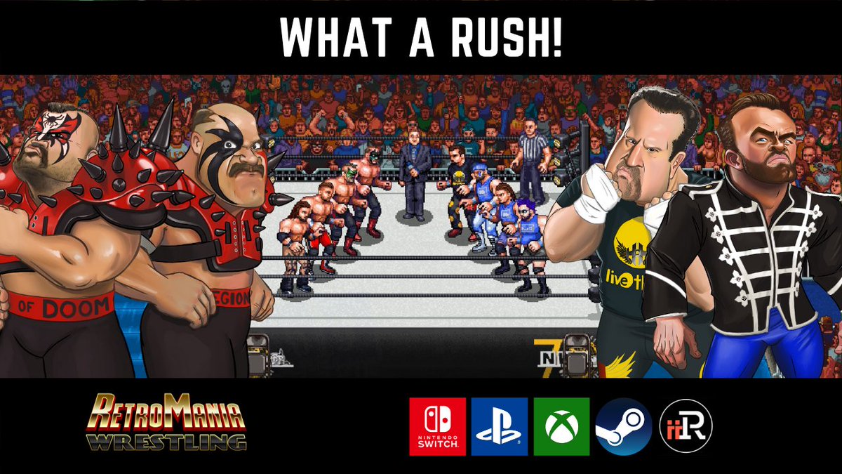 RetrosoftStudio's tweet photo. Let's do a giveaway for a digital download code for RetroMania Wrestling (Nintendo Switch code). To enter:

🔴 Retweet this
🔴 Be following us

Winner will be randomly selected and announced following #WWERaw tonight! https://t.co/AOOLE4nVau