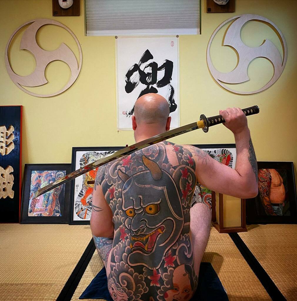 HoriKayden's tweet photo. #hannya #backpiece #nohmask #okame #hyotokko #horikei #tattoo https://t.co/dY02JqCBAD