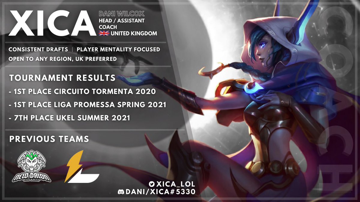 After having talks with Lucendi, coming into the offseason (Though I am still in Agreement with them until after relegations), I am happy to announce I am officially LFT! Please DM me for more info.

Credit to <a href="/kittykhajiit/">sam 🧚🏻🍒</a> for the Graphic!

❤️'s and RTs appreciated.
DM for Refs.