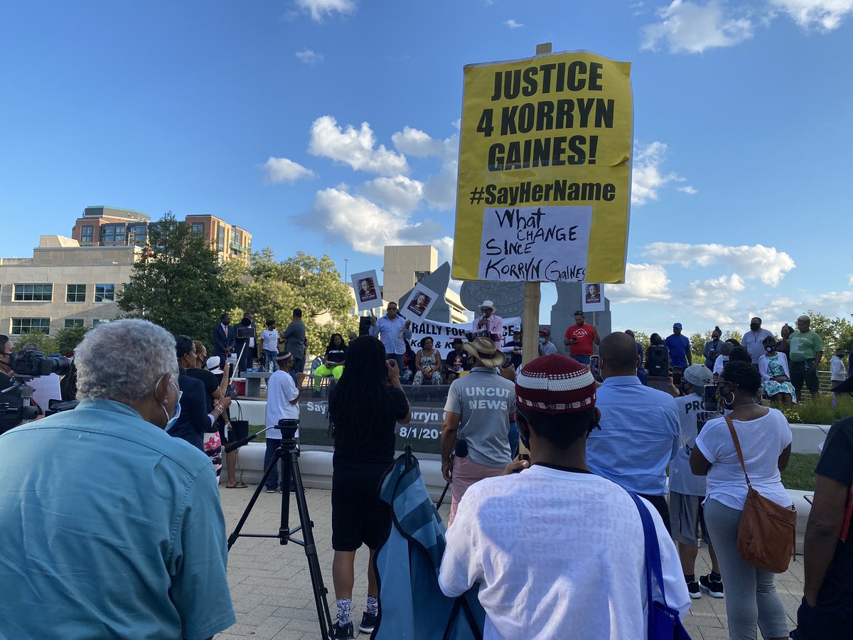 CASAforall's tweet photo. This evening, we remember Korryn Gaines, a Baltimore County resident killed by police five years ago. In front of her son, who was also hurt. #SayHerName #SheIsSpeaking https://t.co/pqNz0zR6Nn