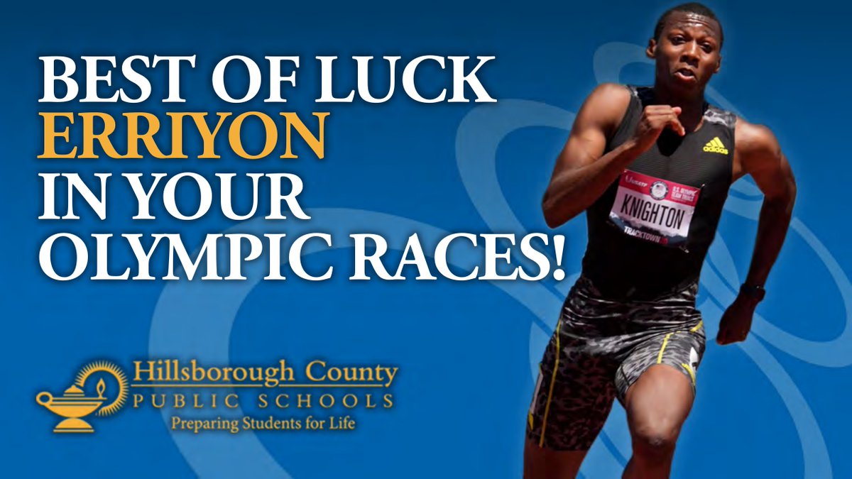 Team Hillsborough is rooting for <a href="/HHSBigRed/">Hillsborough High</a>'s Erriyon Knighton as he competes and represents Team USA in the <a href="/Olympics/">The Olympic Games</a>! We will be cheering you on during the Men's 200m race tonight!