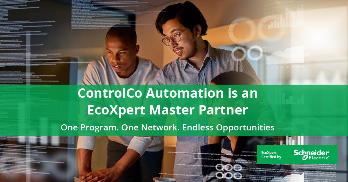 The EcoXpert Program is an esteemed partnership between <a href="/SEAustralia/">Schneider Electric Australia</a> and the world’s leading technology providers. Control Co Automation are proud to be appointed as  EcoXpert Master Partners to deliver leading solutions to you, our valued customers. ow.ly/o0hO50FIWW0