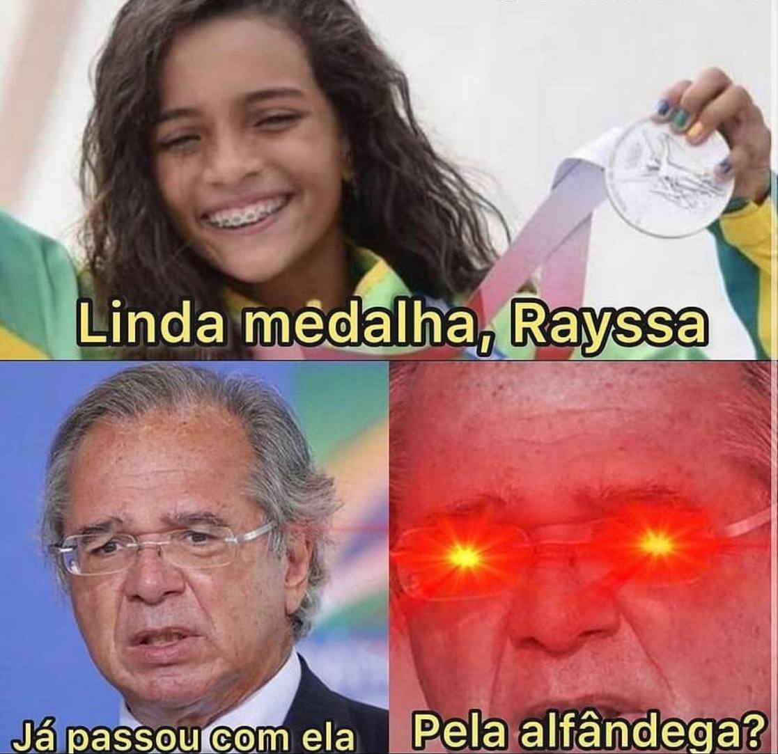 Gabriel58990746's tweet photo. Sera que o Guedes vai tributar a medalha da Rayssa?

Esse governo não tem nada de Liberal nem Conservador.

#12SetForaBolsonaro #12SetPeloImpeachment https://t.co/QXO9u6P8N9