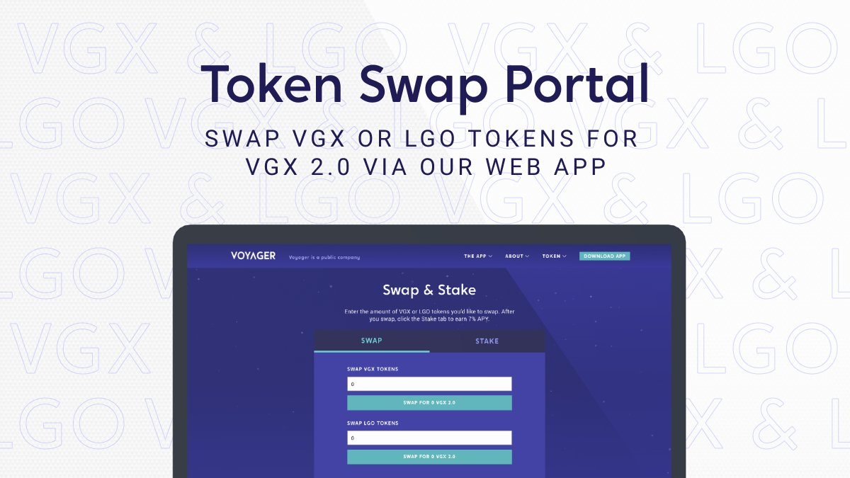 Lgo On Twitter It S Time To Swap Your Lgo To Vgx 2 0 Web Swap Portal Is Now Open Easily Swap Lgo Stake Your Vgx 2 0 Stay Tuned For