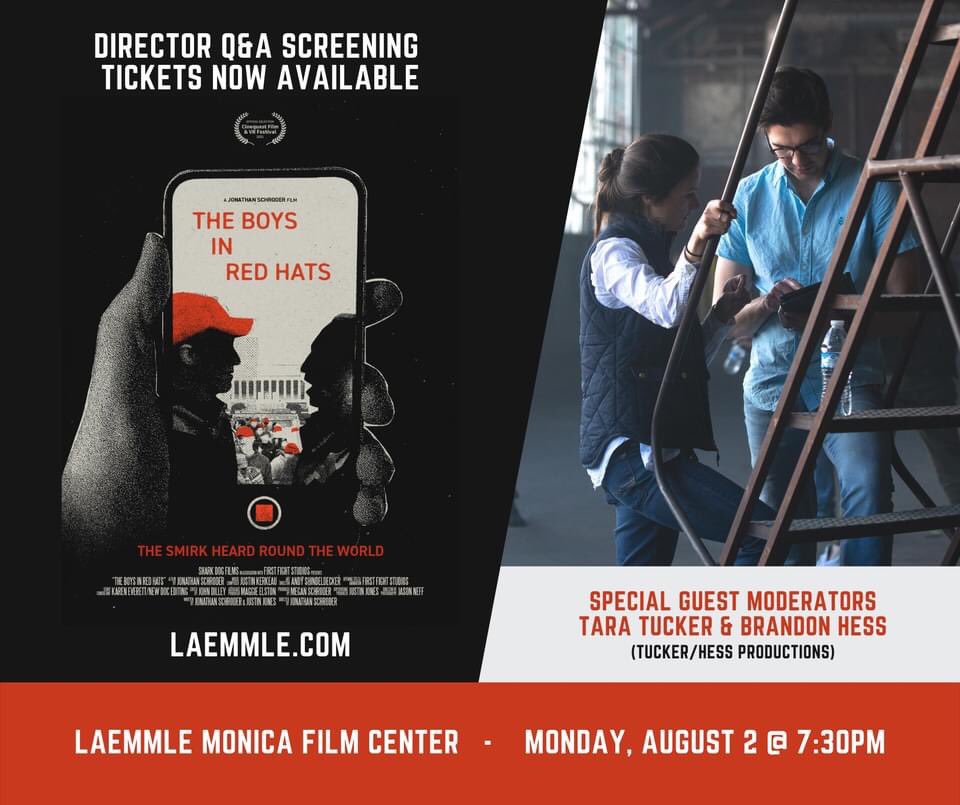 boysinredhats's tweet photo. TONIGHT!🍿🎥 We are thrilled to have our friends @TuckerHessProd moderating the Q&amp;A after the 7:30pm showing @laemmlemonica! 🎟 https://t.co/0iTkRDFGkb https://t.co/8lEjkxQvFy
