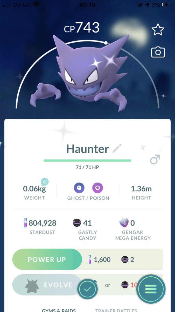 Shiny Gastly——->>> shiny Haunter #pokemongo #pokemon