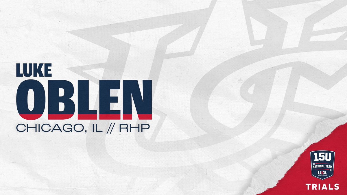 LukeOblen's tweet photo. Excited to learn today I was selected to the trials roster for an opportunity to compete for a final spot on the 2021 USA Baseball 15U National Team.  No greater honor than representing my country and proudly wearing USA across my chest. @TopTierBaseball @FbUSA_Elite14U https://t.co/1poZhyaIV1