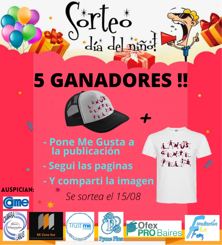 CaMilanus's tweet photo. ¡SORTEO DÍA DEL NIÑO !!
Así es ! Un mes nuevo y volvemos con otro SORTEO.

Les comparto el link donde se encuentra el Post de nuestro sorteo para que vayan a participar ! 
https://t.co/nNPawxvvuO

5 Ganadores y 2 regalos para cada ganador!

#SORTEO  #diadelnino  #Lanus https://t.co/zLiwSaVK7e