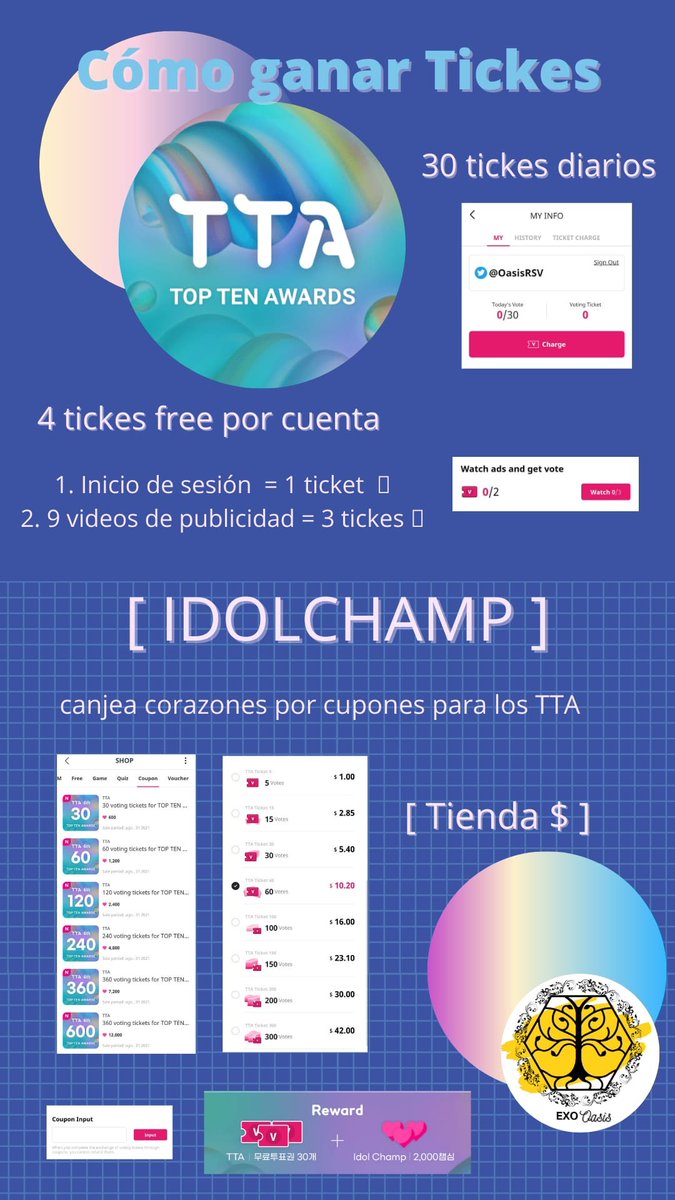 OasisRSV's tweet photo. ⚠️¡ATENCIÓN EXOLs! ⚠️

 ¡TTA se abrirá en menos de 1 hora ahora! ¡Prepara tus cuentas! ¡¡¡PREPARATE PARA VOTAR !!! ¡NECESITAMOS GANAR! 

Link de Votación https://t.co/3fXlVOk5om

Te dejamos un tutorial! 👇

#EXO #엑소
@weareoneEXO https://t.co/kMqc2SS6fP