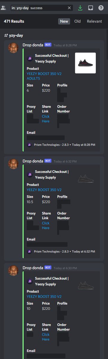 MattyP (@mattypbots) on Twitter photo Yeezy day was a movie for our buyers in <a href="/PASConnect/">BULK SLOTS PLACE</a> with everyone getting in on the action
(DM FOR BULK)
B: <a href="/PrismAIO/">Prism</a> literally is GOAT and hit the bulk of these
<a href="/TohruAIO_/">Tohru AIO</a> held it down
P: <a href="/gravity_proxies/">Gravity_Proxies</a>, <a href="/HypeProxiesio/">Hype Proxies</a>, <a href="/NotifyProxies/">burner</a>, @proxydrop_com, <a href="/Diamond_proxies/">Diamond Proxy 💎</a> Yeezy day was a movie for our buyers in <a href="/PASConnect/">BULK SLOTS PLACE</a> with everyone getting in on the action
(DM FOR BULK)
B: <a href="/PrismAIO/">Prism</a> literally is GOAT and hit the bulk of these
<a href="/TohruAIO_/">Tohru AIO</a> held it down
P: <a href="/gravity_proxies/">Gravity_Proxies</a>, <a href="/HypeProxiesio/">Hype Proxies</a>, <a href="/NotifyProxies/">burner</a>, @proxydrop_com, <a href="/Diamond_proxies/">Diamond Proxy 💎</a>