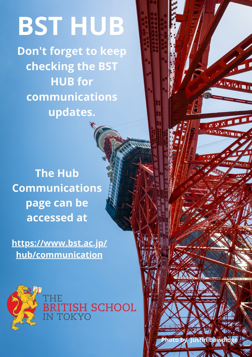 The British School in Tokyo (@bst_tokyo) on Twitter photo It may be summer holidays but don't forget to check he BST HUB for important updates!!!
<a href="/BST_PriLibrary/">BST Primary Library</a> <a href="/BST_SecLibrary/">BST Secondary Library</a> <a href="/BST_Primary/">BST Primary</a> <a href="/BST_Secondary/">BST_Secondary</a> <a href="/BST_PTA/">BST PTA</a> It may be summer holidays but don't forget to check he BST HUB for important updates!!!
<a href="/BST_PriLibrary/">BST Primary Library</a> <a href="/BST_SecLibrary/">BST Secondary Library</a> <a href="/BST_Primary/">BST Primary</a> <a href="/BST_Secondary/">BST_Secondary</a> <a href="/BST_PTA/">BST PTA</a>