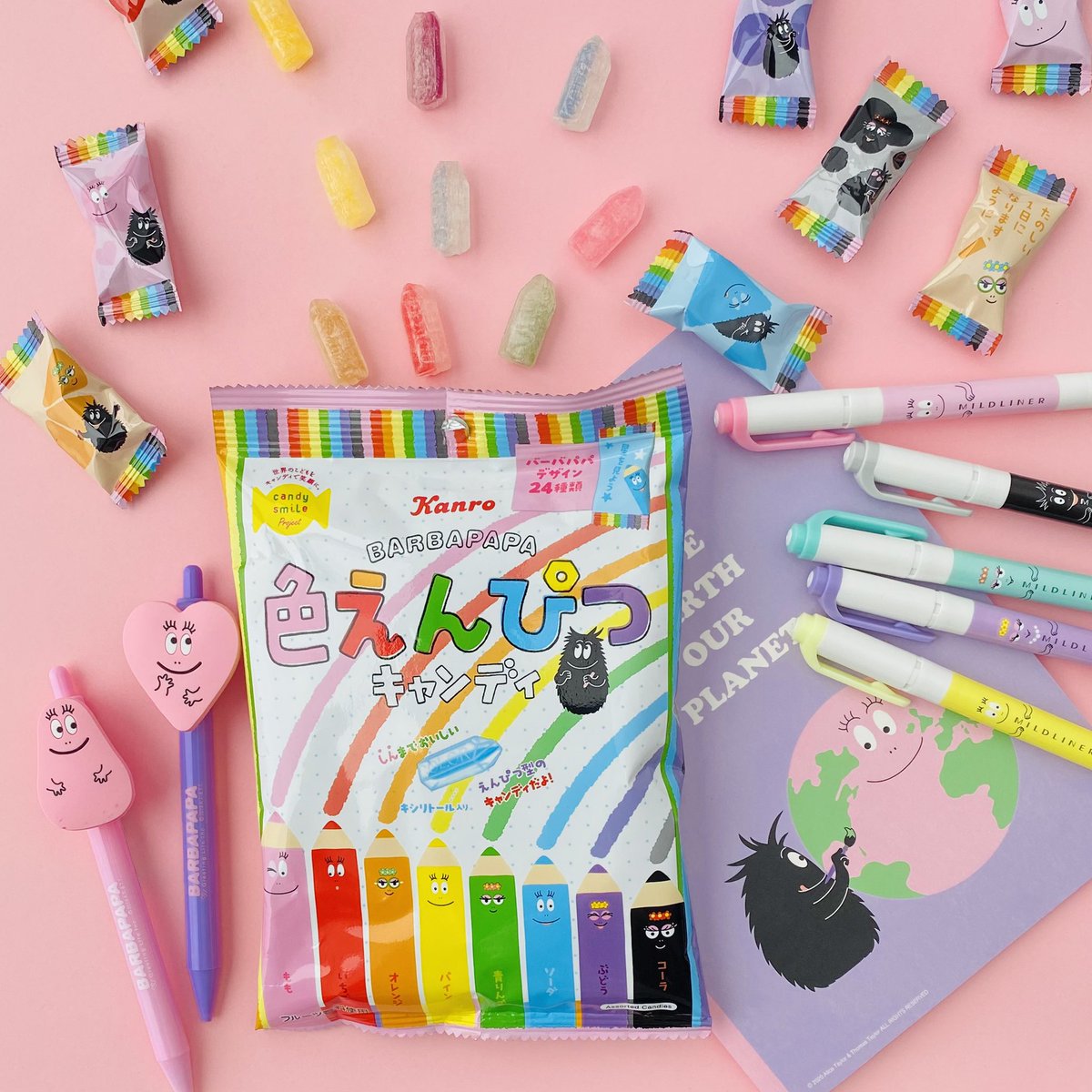 🌈バーバパパ が色えんぴつキャンディに🌈 カンロ(@kanro_pr) #色