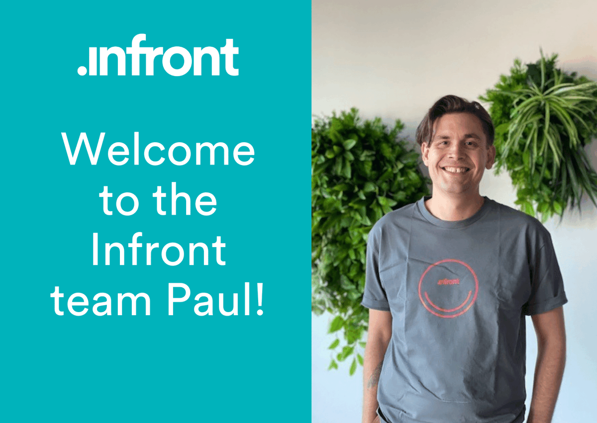 infront's tweet photo. Infront welcomes Paul to the team. Paul works on devising solutions to assist our clients on their digital transformation journey. 

We continue to grow. Would you like to be part of the Infront team? https://t.co/RCkdicfKi1 

#Infront #hybridcloud #careers #microsoftgoldpartner https://t.co/1fMMaNUM9T