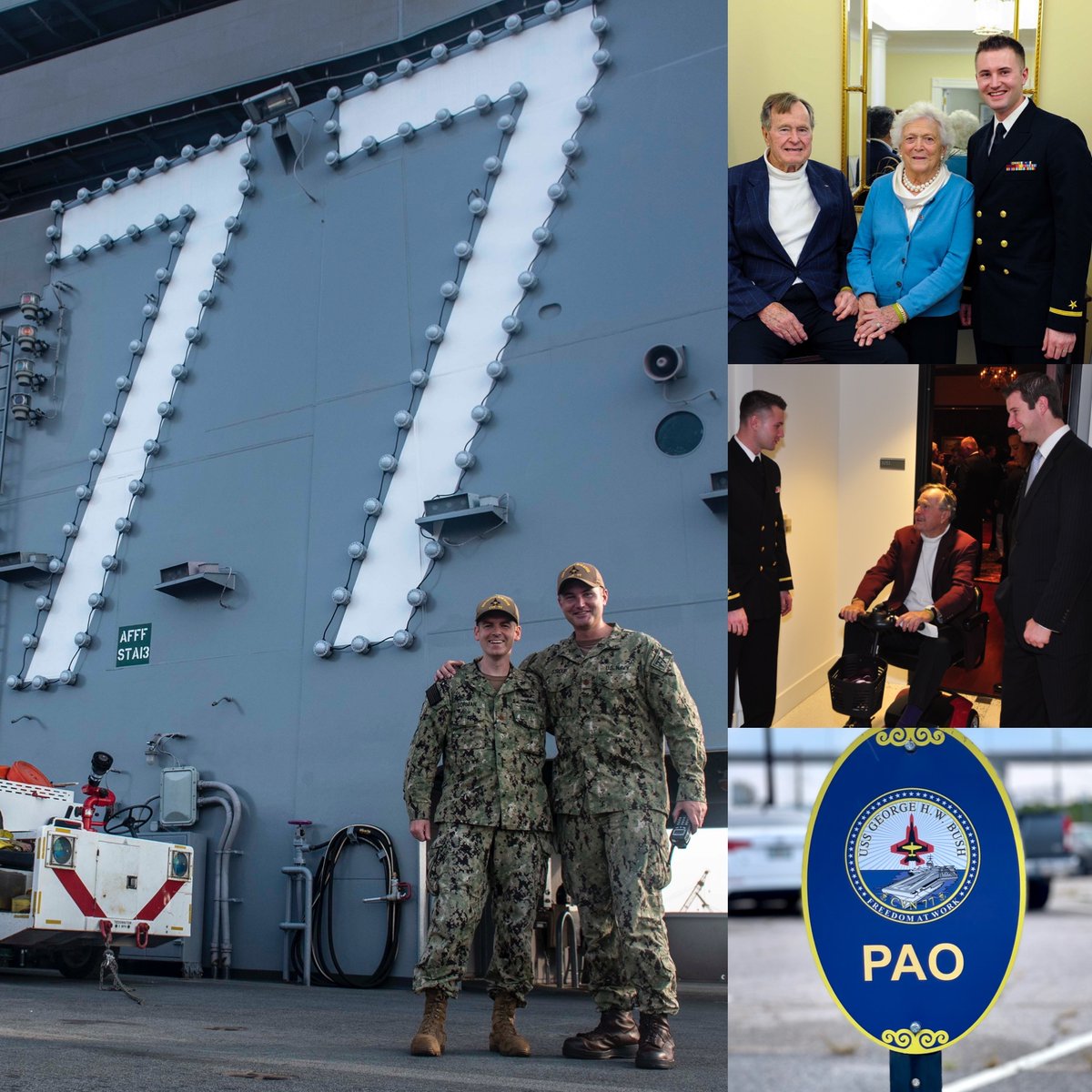 Grateful to complete turnover this week aboard USS George H.W. Bush (CVN 77). It was an honor to relieve a fellow CVN 77 alum, and I can't wait to be part of the crew that brings the ship back to life. #CAVU #FreedomAtWork #AForceToBeReckonedWith