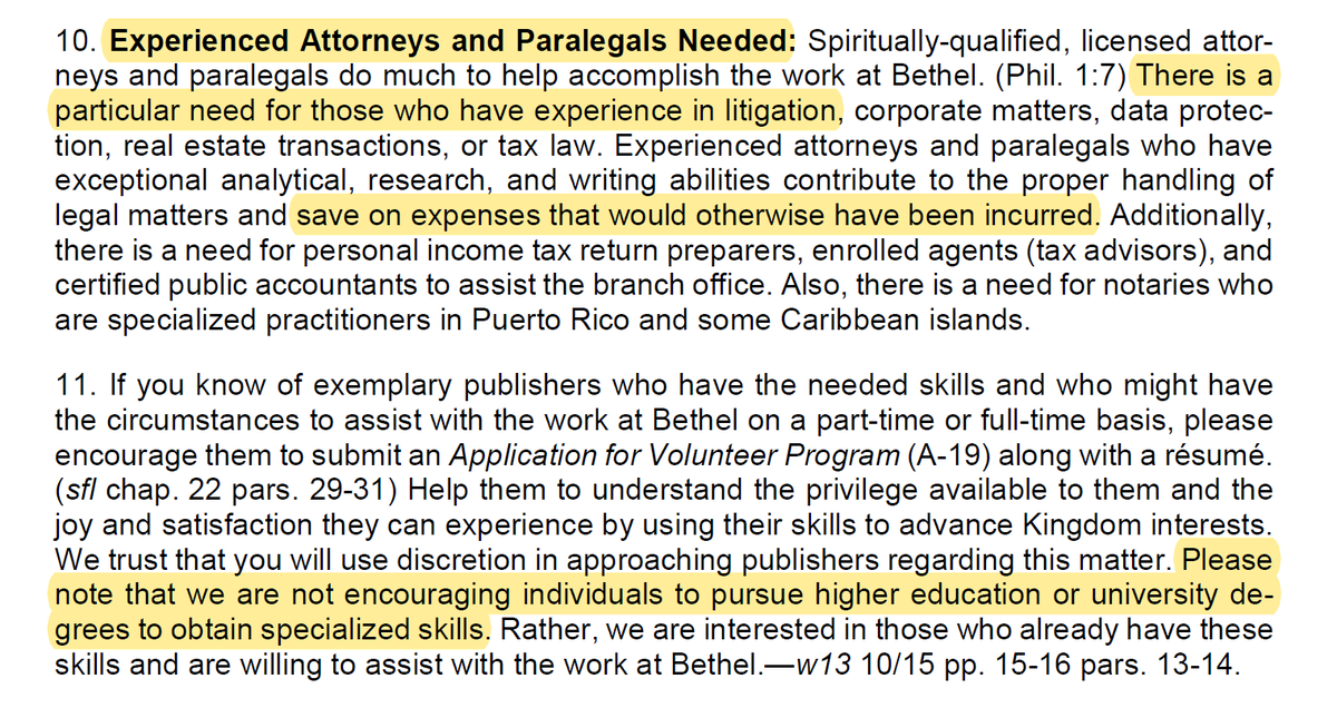 Mark_J_ODonnell's tweet photo. Breaking: August 2021 Announcements from Jehovah's Witnesses:
**Experienced Attorneys and Paralegals Needed**
It's no surprise that law firms hired by Watchtower in child abuse lawsuits are creating a heavy financial burden on the organization, along with massive settlements. https://t.co/7VEYuTB1OX