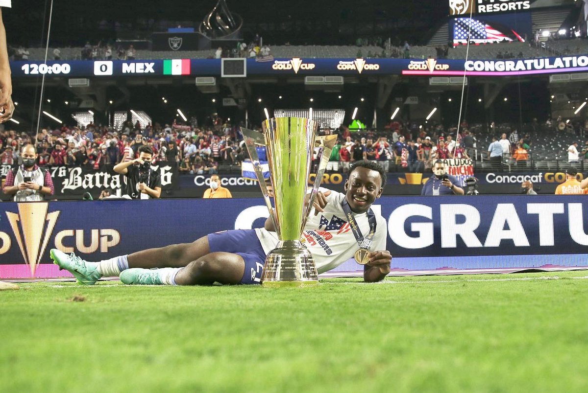 _georgebello's tweet photo. GOLD CUP CHAMPIONS⭐️ So proud, and have so much love for this team❤️ https://t.co/T1KDDYNCwn
