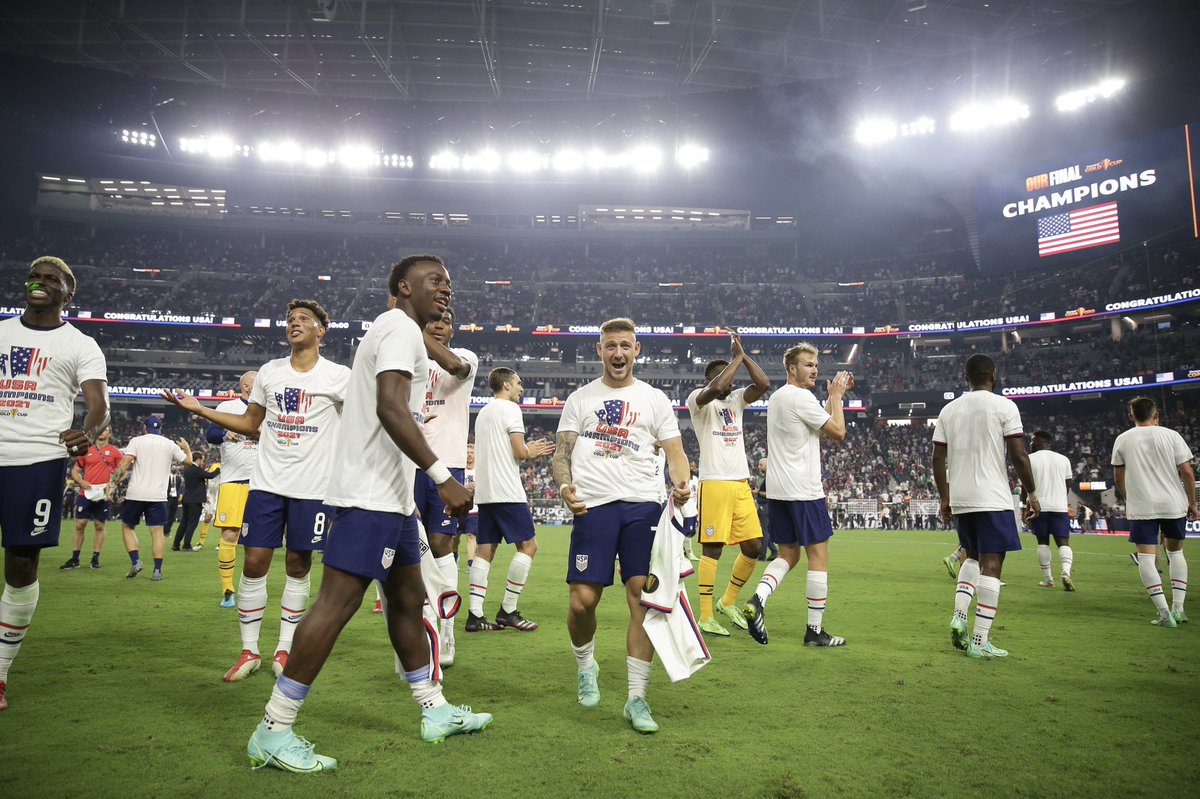 _georgebello's tweet photo. GOLD CUP CHAMPIONS⭐️ So proud, and have so much love for this team❤️ https://t.co/T1KDDYNCwn