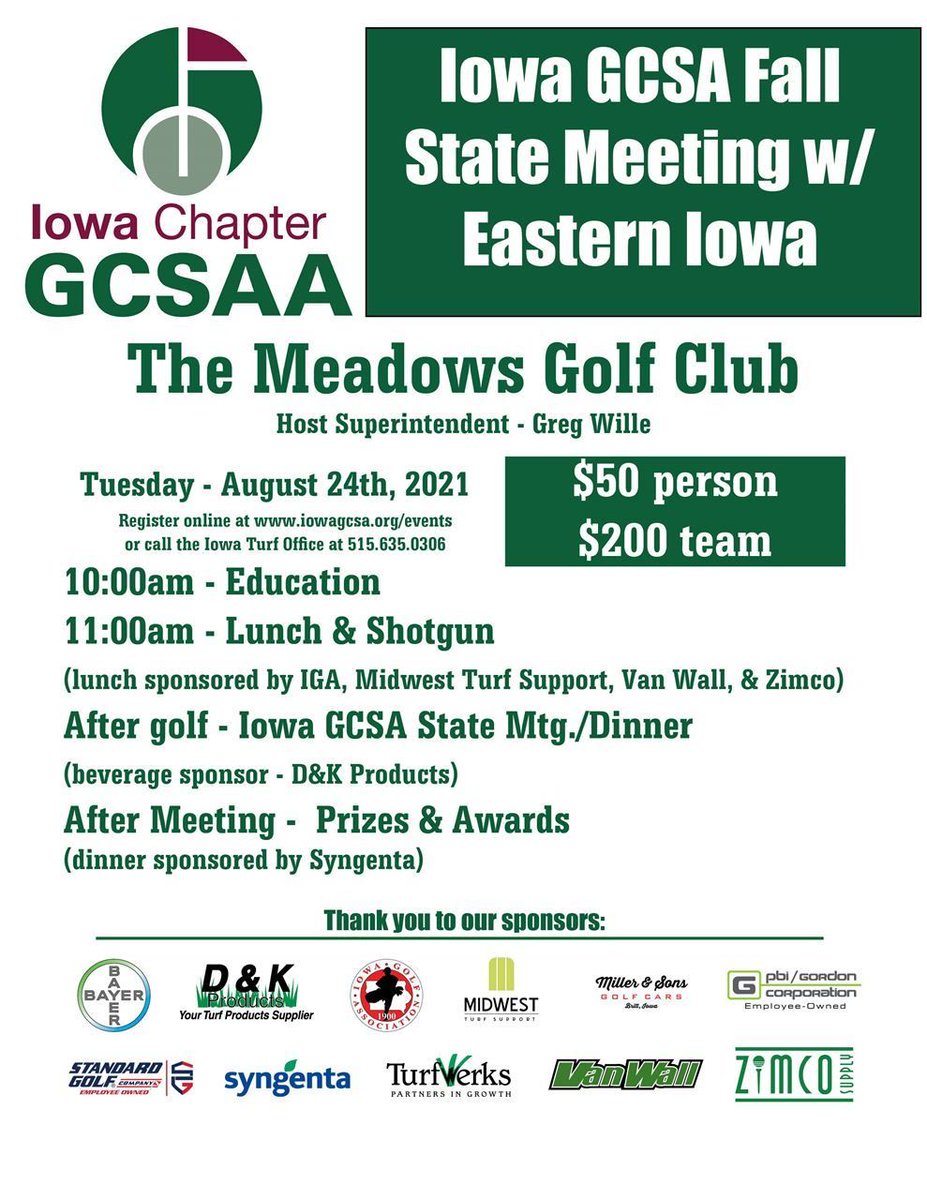 We can't wait to host this year's event at Meadows Golf Club in Dubuque!  Join us buff.ly/3rkdhWA