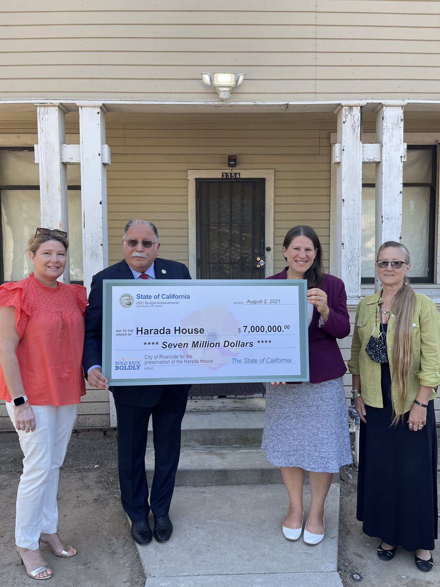ArcLabComms's tweet photo. Huge congratulations to @AsmJoseMedina and @riversidecagov on fully funding the incredible #HaradaHouse project! It was an honor advocating on its behalf and helping to illustrate this important historical context. Can’t wait to visit! https://t.co/eph0dnZhNd