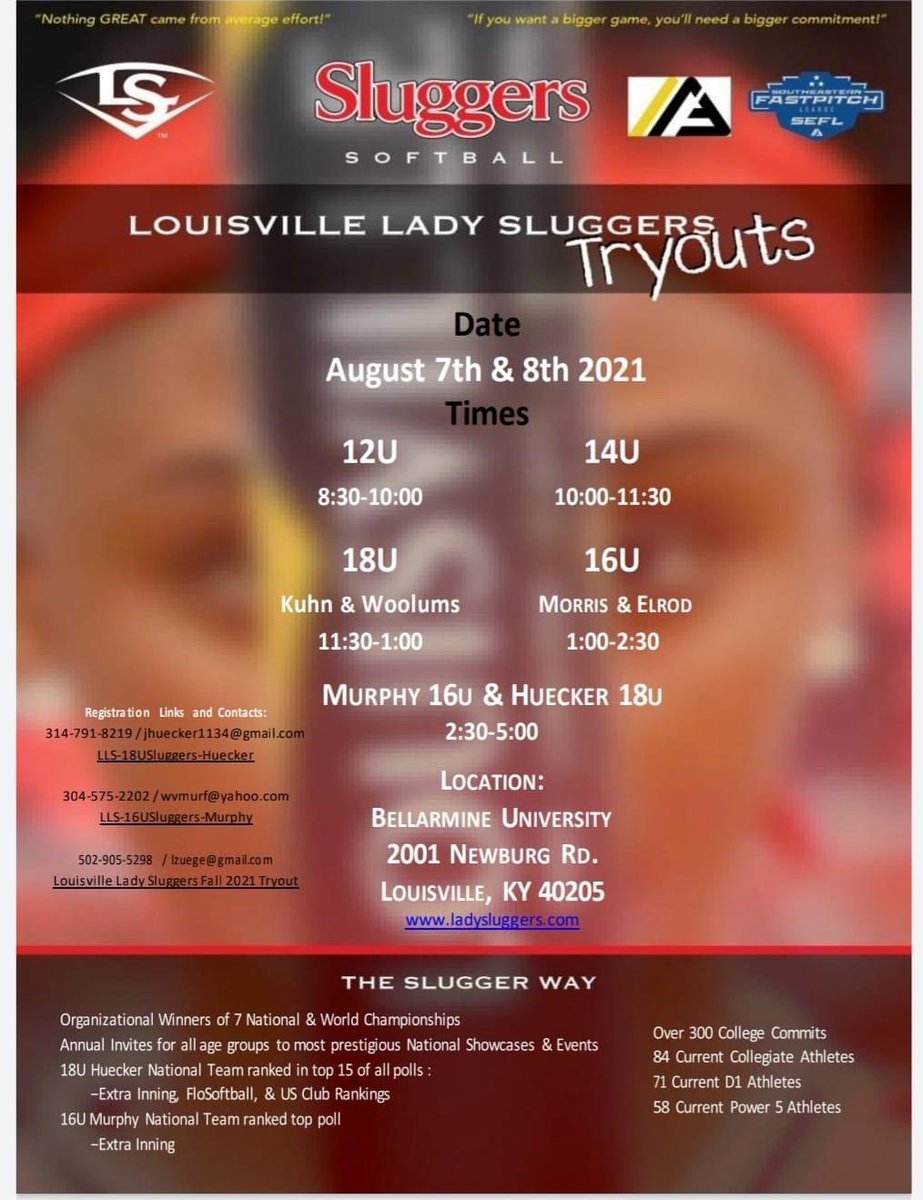 Sign up here for the Sluggers tryouts this coming weekend! ➡️ docs.google.com/forms/d/e/1FAI…