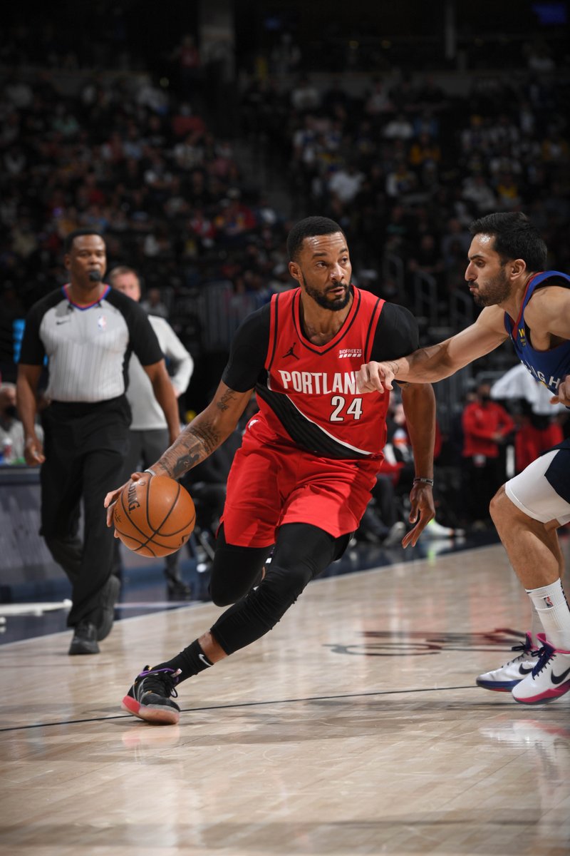 theScore's tweet photo. Trail Blazers re-sign Norman Powell to 5-year, $90M contract. https://t.co/kxWjXdAEug https://t.co/En6ns1Cdnu