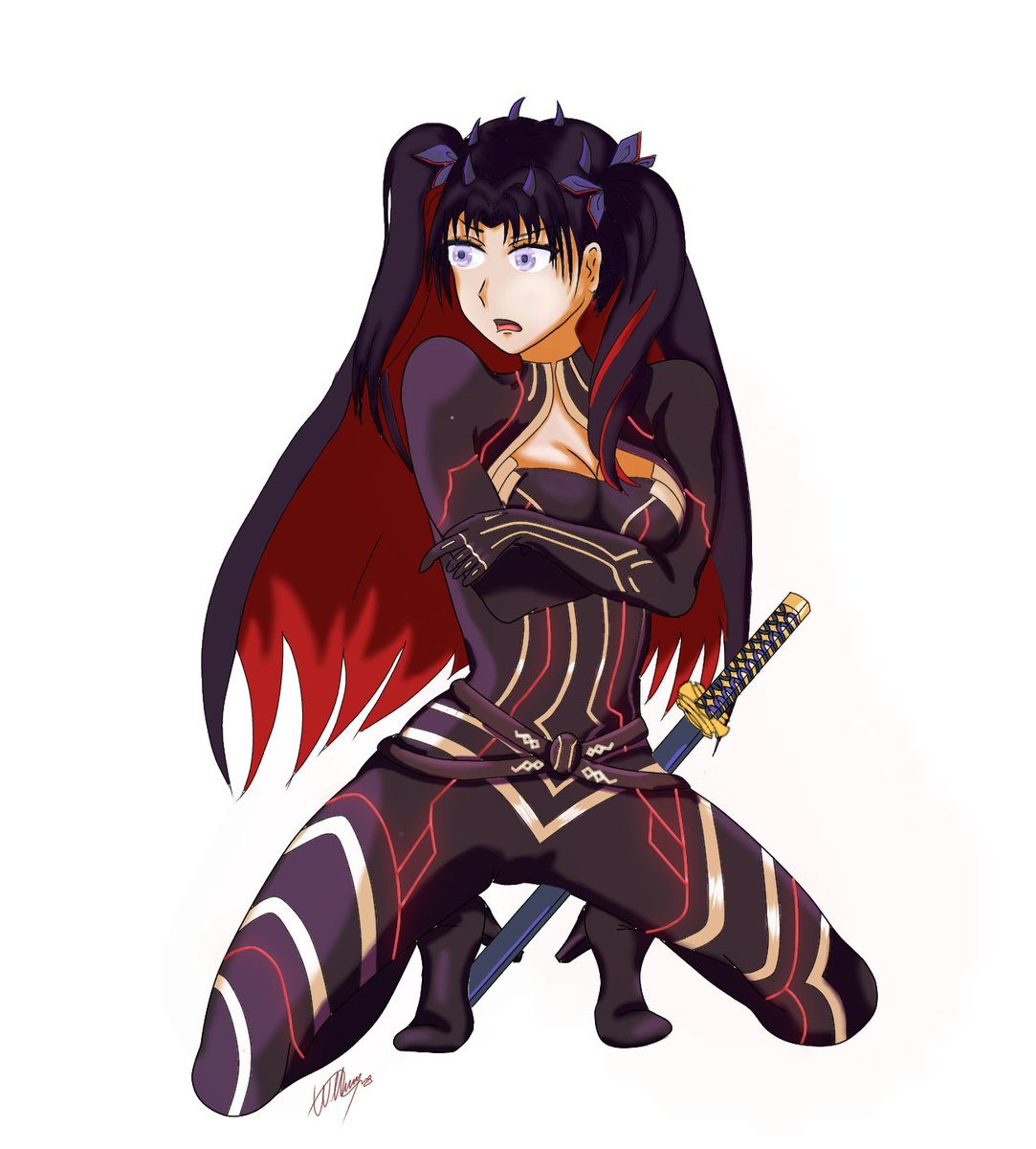 Wiky_XD's tweet photo. #FateGO #SpaceIshtar #SaberWarII #RinFace #FateGrand/Order https://t.co/6qn3EolxF2