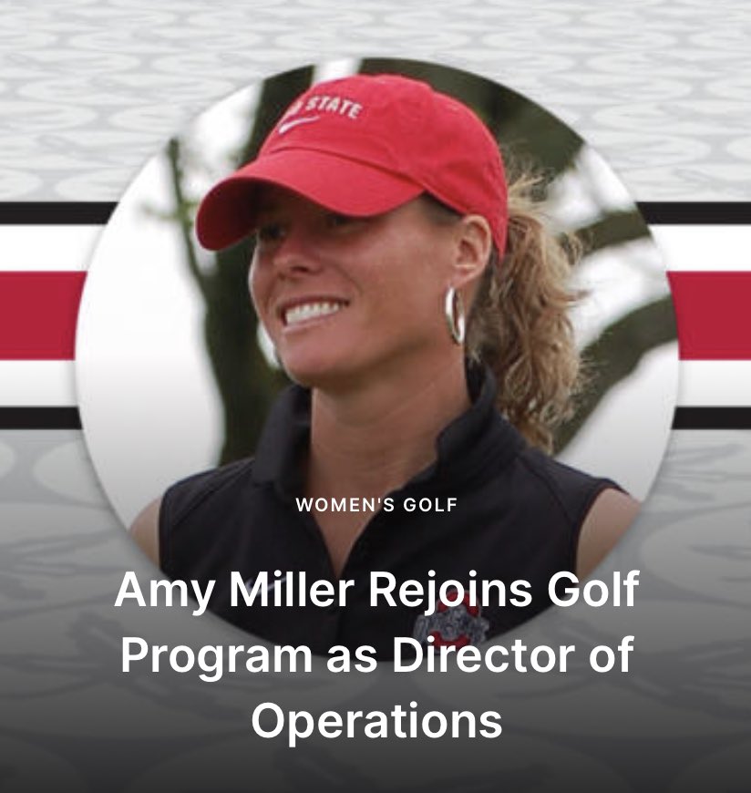 ‼️ She’s ba-ack! 

We are excited to welcome back Amy Miller as our Director of Operations for men’s and women’s golf.

“My journey at Ohio State began with Therese back in 1993 and I am thrilled to come full circle,” <a href="/amypar97/">Amy Langhals</a>