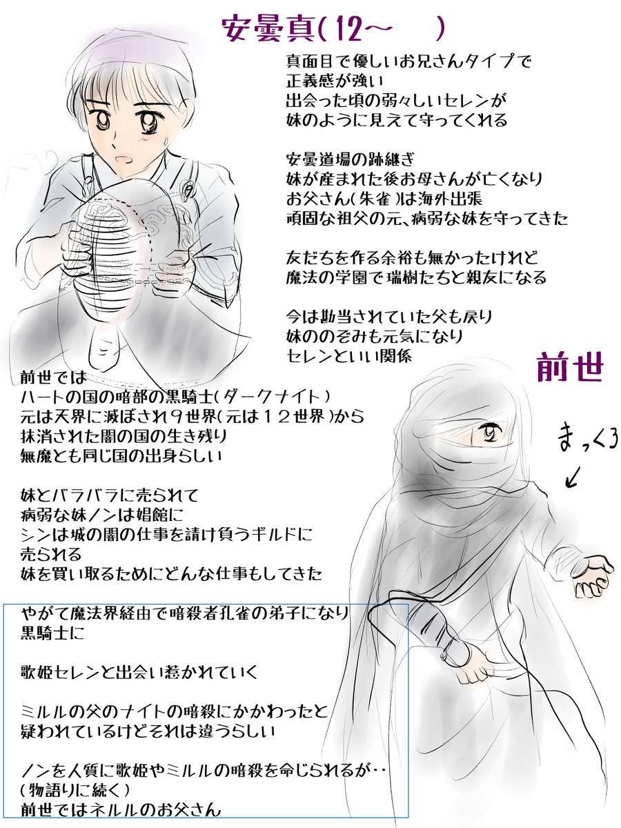 愛ちん ゆめみ愛 V Twitter 昨日描いた絵です 恋の魔法とおまじない685 8ラフ 678 2ペン入れ イラストacさん素材ちびモブ会社員 旧誕生花１月２８日レプトスペルマム白黒加工