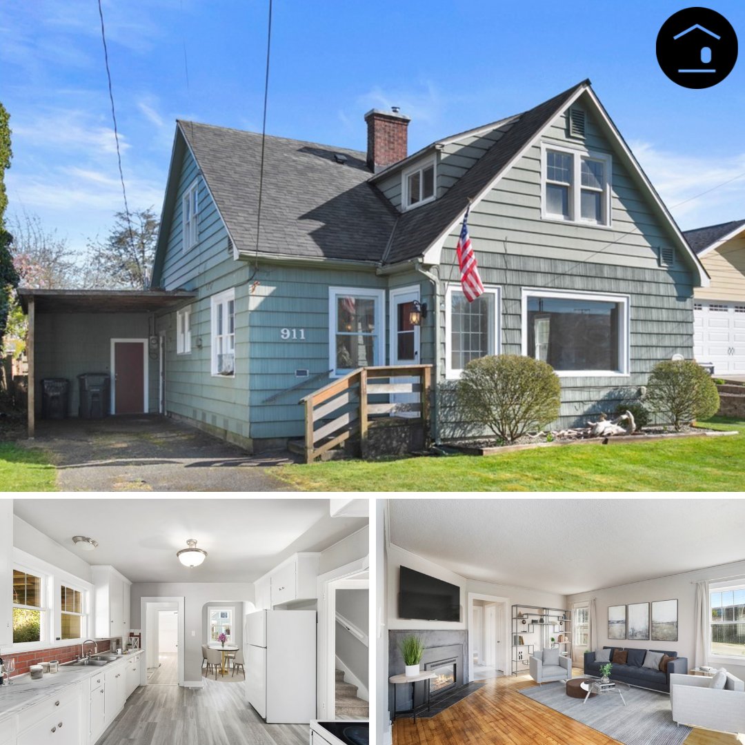 PureRealEstate's tweet image. FRESH NEW LISTING❗✨
| $249,500 | 911 Alder St, Hoquiam | MLS: 1813964 | More Photos: bit.ly/PURE-911 | #PureRealEstate #Hoquiam