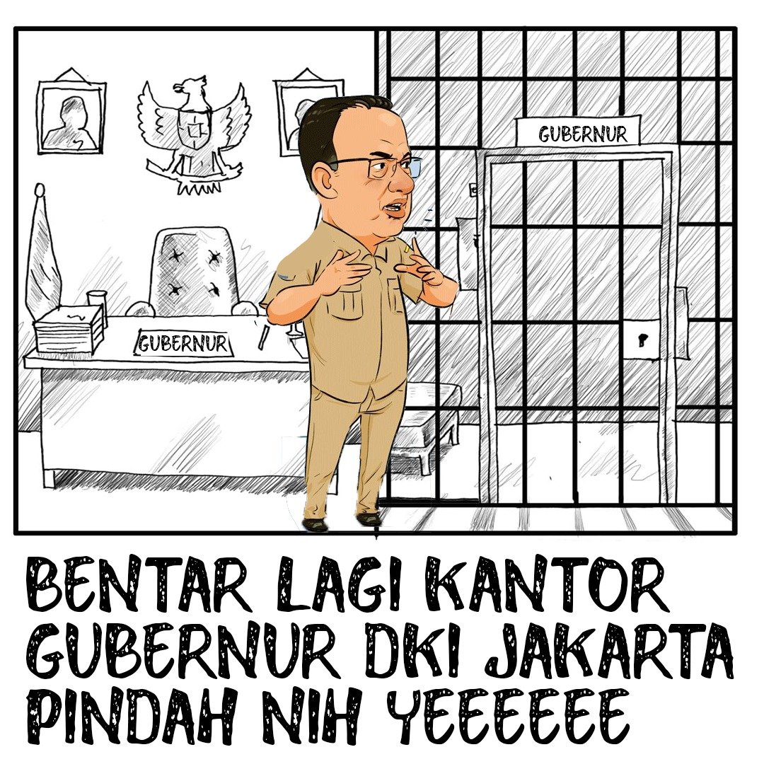 ojodibuly's tweet photo. Ahaay kantornya pindah, AniesDagDigDug https://t.co/I6Tr3bZCLM