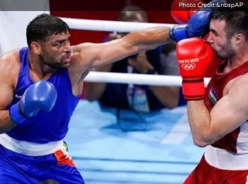 Namdev Shirgaonker (@devshirgaonker) on Twitter photo #LatePost
A Big Salute to Indian Boxer Satish Kumar Besides serious injuries on his face, he fought like a warrior... !!!
We are proud you Satish !! Jai hind !!
<a href="/WeAreTeamIndia/">Team India</a> <a href="/Olympics/">The Olympic Games</a> @Tokyo2020hi <a href="/IndianOlympians/">Indian Olympians</a> <a href="/SunilKedar1111/">Sunil Kedar</a> <a href="/AUThackeray/">Aaditya Thackeray</a> <a href="/iAditiTatkare/">Aditi S Tatkare</a> <a href="/ianuragthakur/">Anurag Thakur</a> #LatePost
A Big Salute to Indian Boxer Satish Kumar Besides serious injuries on his face, he fought like a warrior... !!!
We are proud you Satish !! Jai hind !!
<a href="/WeAreTeamIndia/">Team India</a> <a href="/Olympics/">The Olympic Games</a> @Tokyo2020hi <a href="/IndianOlympians/">Indian Olympians</a> <a href="/SunilKedar1111/">Sunil Kedar</a> <a href="/AUThackeray/">Aaditya Thackeray</a> <a href="/iAditiTatkare/">Aditi S Tatkare</a> <a href="/ianuragthakur/">Anurag Thakur</a>