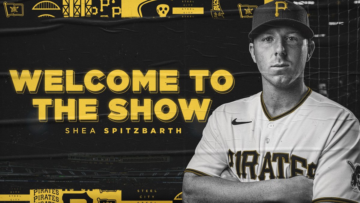 Pirates's tweet photo. Welcome to The Show, @sheaspitz! https://t.co/5Oxjv8g5jj