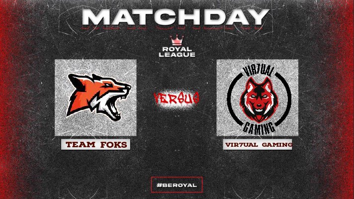 #MATCHDAY

HOY

Los chicos de <a href="/TeaM_FoKs/">TeaM FoKs Gaming</a> se enfrentaran a <a href="/Vir7ualG/">Vir7ual-Gaming</a>
Por la primera fase de los playoff
De la <a href="/RoyalLeague2/">Royal League</a> ¿Quien pasara a la siguiente ronda de los playoff?

<a href="/Vir7ualG/">Vir7ual-Gaming</a> 🆚 <a href="/TeaM_FoKs/">TeaM FoKs Gaming</a>

⏰22:50🇨🇱 23:50🇦🇷