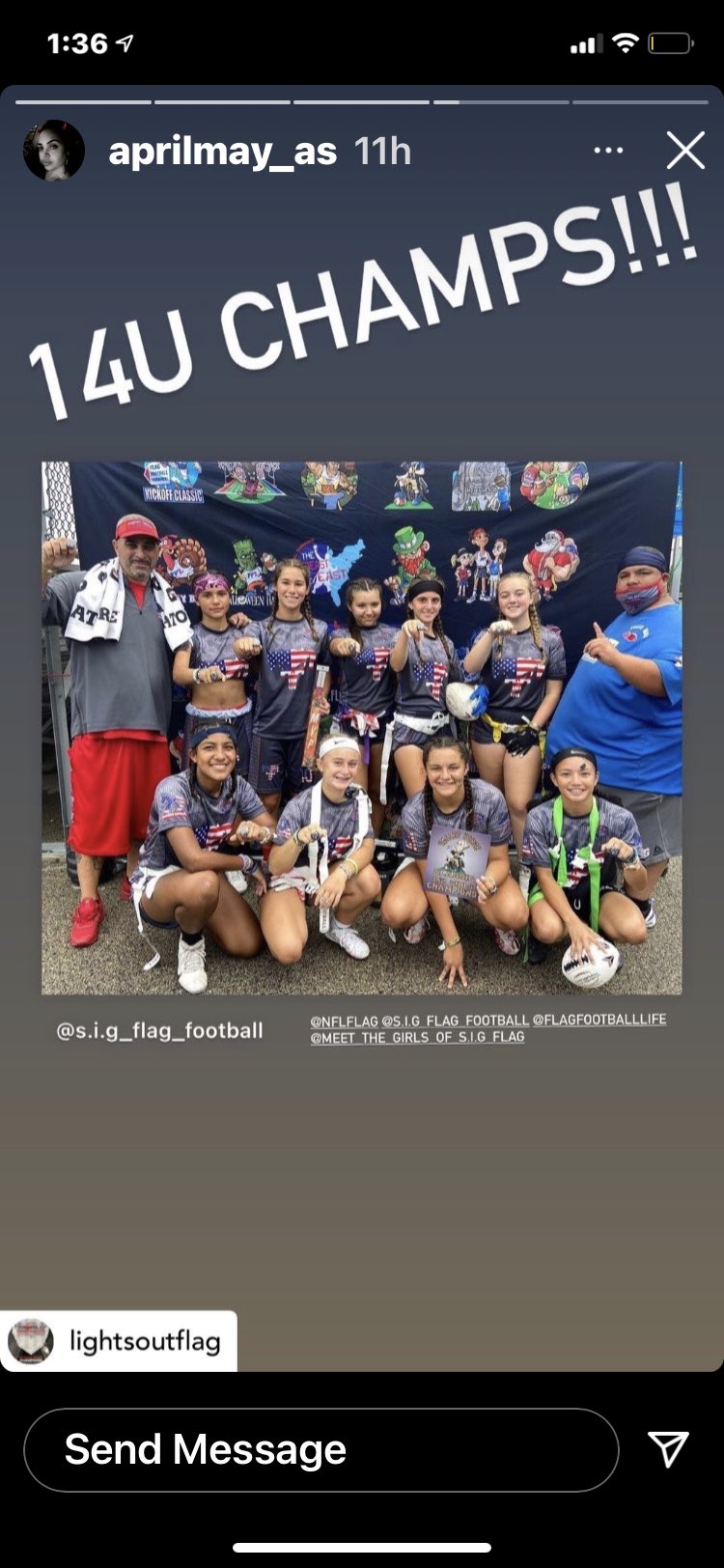 S I G Girls Flag Football Siggirlsflagfo1 Twitter