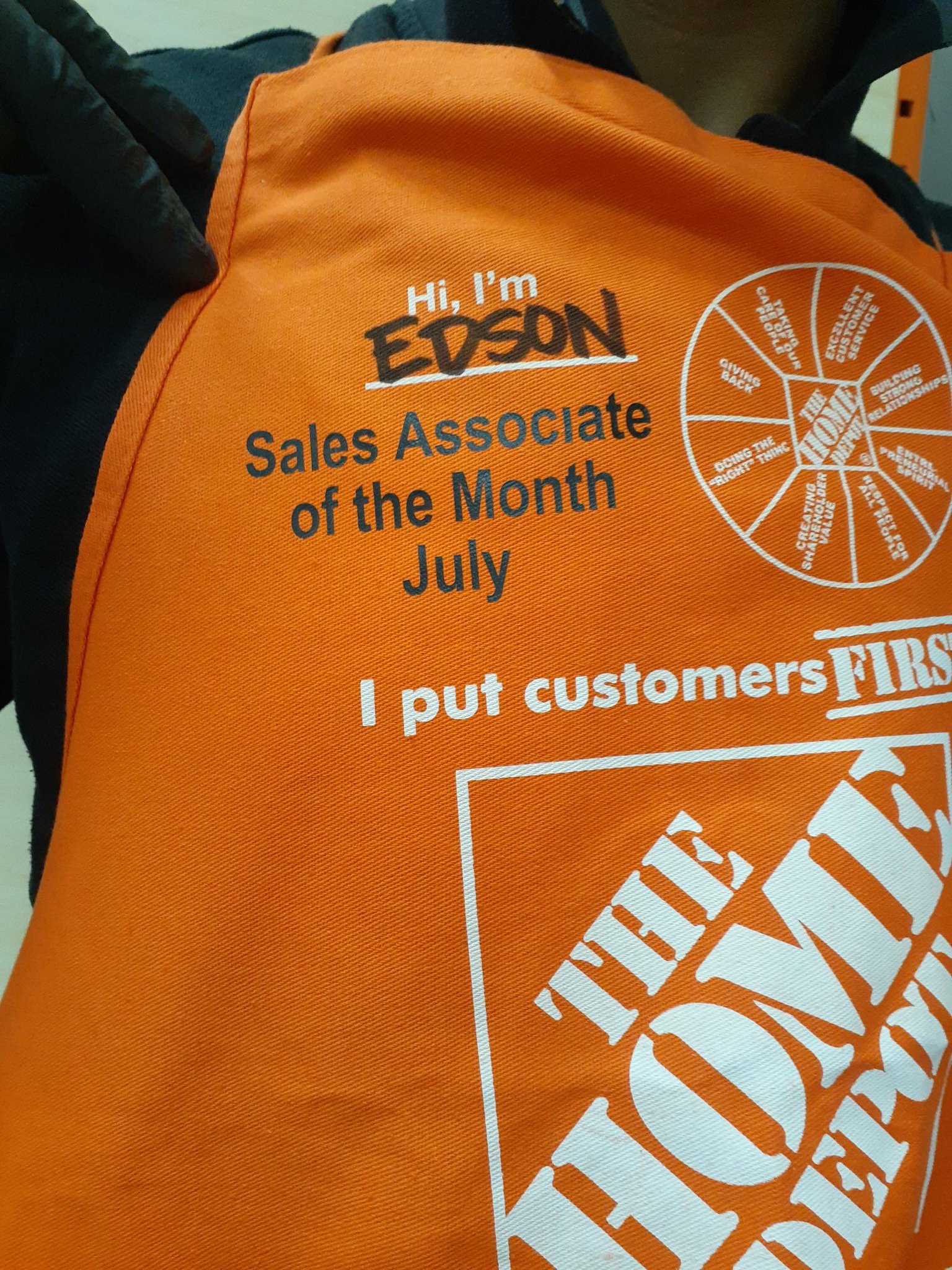 Home Depot Store 0123 on Twitter "Edson is our Sales Associate of the