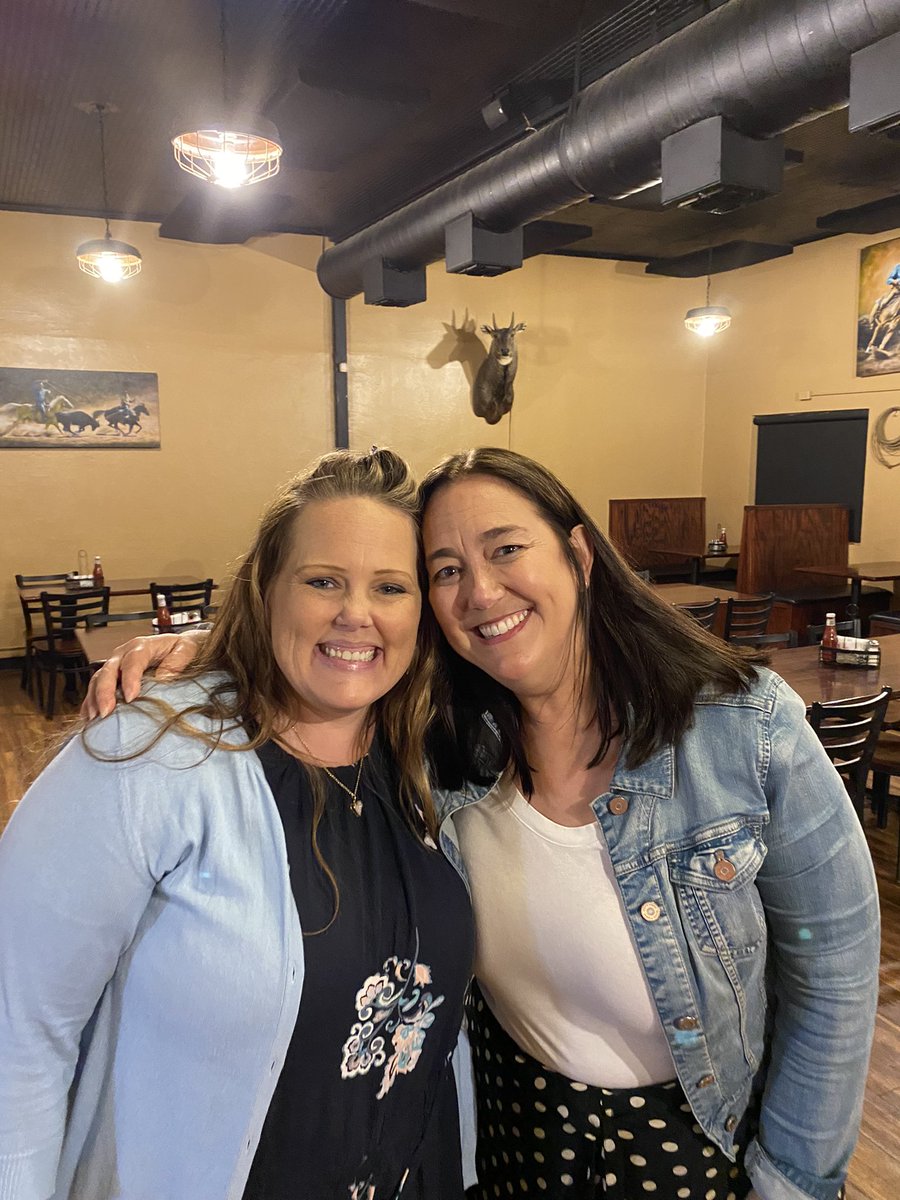 Y’all!! I had the best night of my entire YEAR! I was able to have dinner and amazing convo about Rwanda w/a woman that has inspired me my entire career! <a href="/freedomwriters/">freedomwriters</a> is a beautiful soul and I will never forget this night! ❤️ #edutwitter #soulsister #FreeRusesabagina