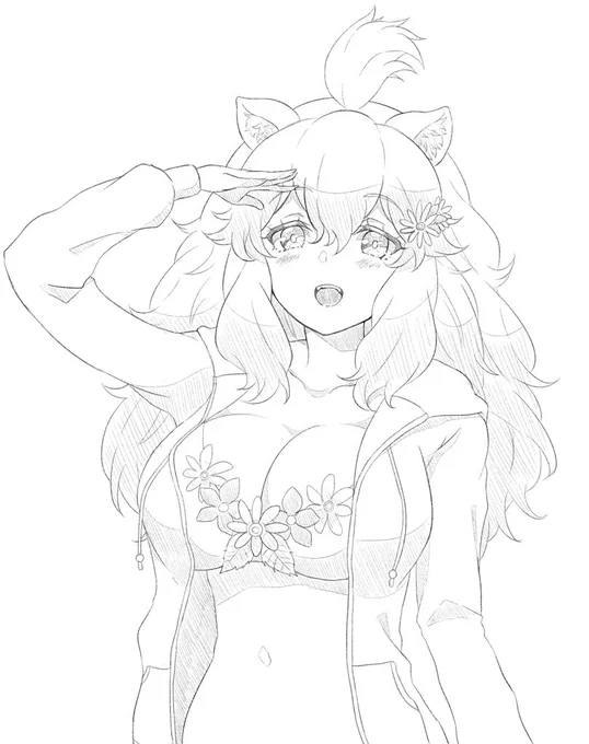 水着ホワイトライオンちゃんのだ🥰🦁 