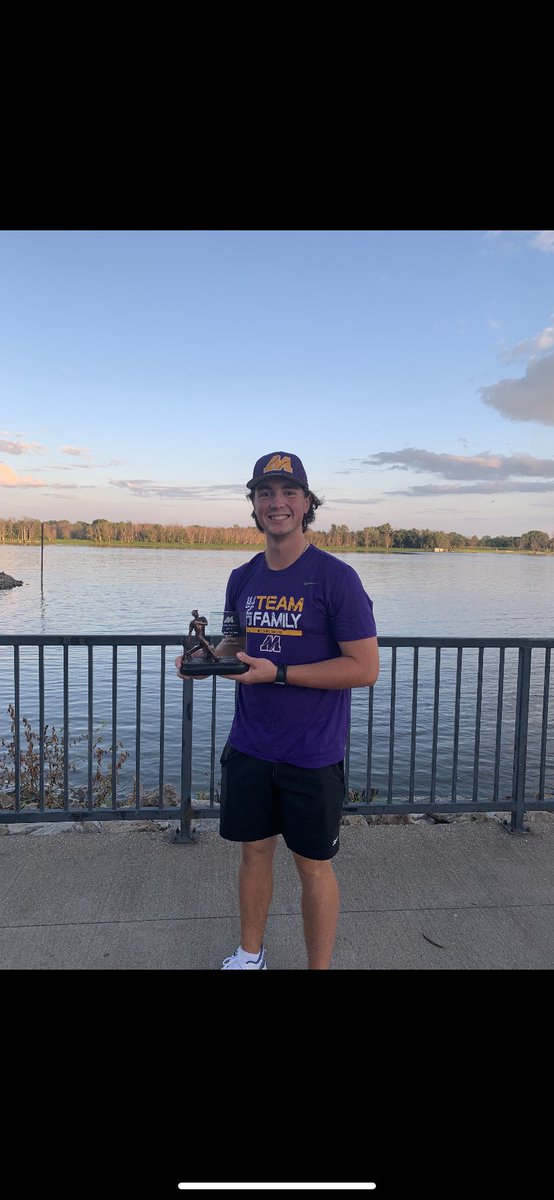 I want to thank my coaches and teammates from this past season! It was a great experience and the most fun I’ve had on a baseball field in a long time! It was a huge honor to be awarded the offensive player of the year for the season! I can’t wait to see what’s to come next year!