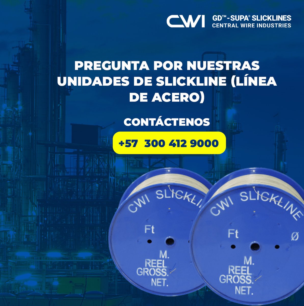CentralWireInd's tweet photo. Garantizamos niveles óptimos de desempeño en nuestros servicios
Más Información
📱 👆 +57 300 412 9000
📧 lmarquez@loosnaples.com
🌐 https://t.co/sXi9uspQnM
#slicklineservices #petróleo #offshore #gásnatural #refinarias #slickline #slicklineservices #wirelineservices https://t.co/iFiGYcScA4