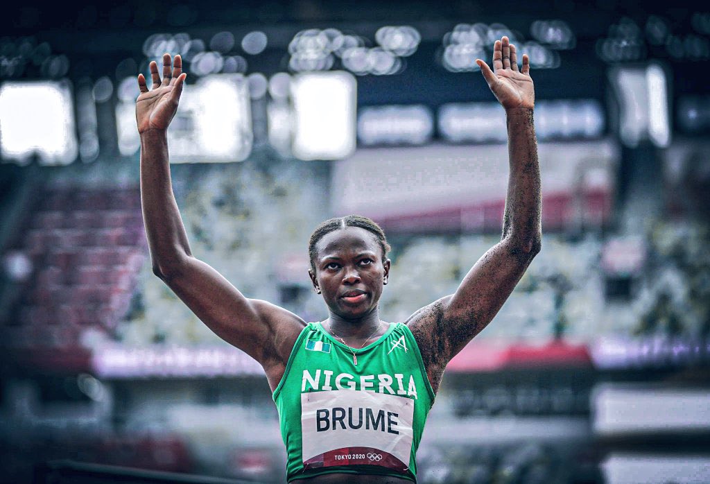 Nigeria has its first medal! We’re proud of Ese Brume 👏🏿🇳🇬 #Tokyo2020